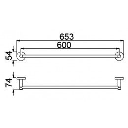 Полотенцедержатель Timo Saona хром (13053/00)