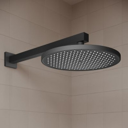 Душевая система IDDIS Optima Home с тропическим и ручным душем, матовый черный (OPHBL02i67)