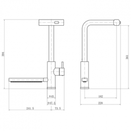 Смеситель для кухни FASHUN с вытяжной лейкой (A57131)