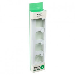 Планка 5 крючков Fixsen PRACTICA, белый (FX-805W-5)