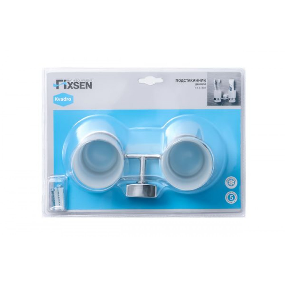 Подстаканник FIXSEN Kvadro двойной (FX-61307)