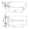 Смеситель для ванны Lemark Basis (LM3617C)