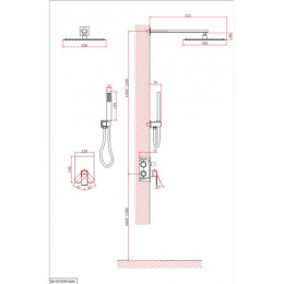 Душевая система D&K встраиваемая Bayern.Liszt (DA1515701A04)