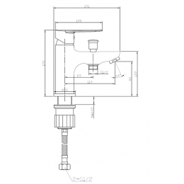 Смеситель ESKO "Asti" для раковины (AT 53)