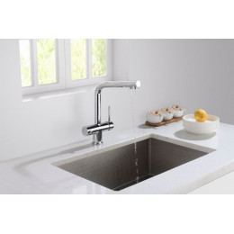 Смеситель для кухни с подключением фильтра Timo Saona хром (2396/00F)