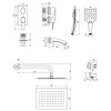 Смеситель Lemark Atlantiss для ванны и душа встраиваемый (LM3242C)