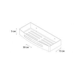 Полка FIXSEN Hotel прямоугольная одноэтажная (FX-31003B)