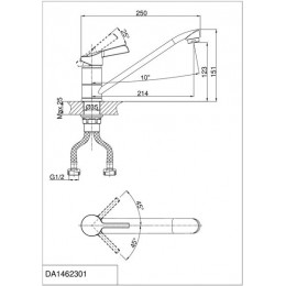 Смеситель для кухни DK Rhein Schiller (DA1462301)
