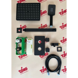 Душевая система встроенная с термостатом Timo Petruma (SX-5059/03SM) черный