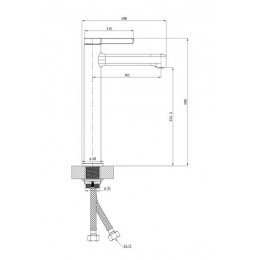 Смеситель ESKO "Sochi" для раковины, высокий (SC25)