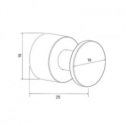 Комплект крючков 4 шт. хром IDDIS (HOK4SC0i41)
