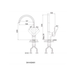 Смеситель для кухни DK Berlin Humboldt (DA1432412)