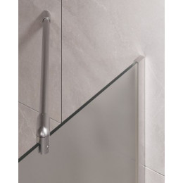 Шторка для ванны в узком профиле, 1400*600, стекло матовое 8 мм, Timo TC-60/00F-8 (T16)