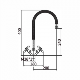 Смеситель для кухни FASHUN (A43127-6)
