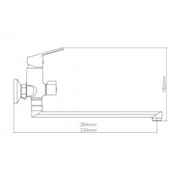 Смеситель ESKO для ванны c акс., Mumbai (MI31)
