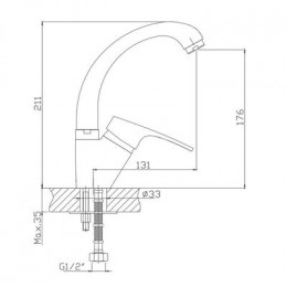 Смеситель для кухни Haiba (HB1216)