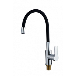Смеситель для кухонной мойки с гибким изливом RUSH Siple (SI7335-60Black)