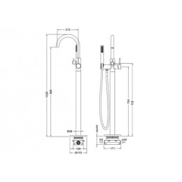 Смеситель для ванны Timo Saona (2310/00Y-CR chrome)