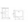 Душевая кабина Timo Lux 110*95*230  (TL-1501)