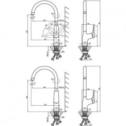Смеситель Lemark Ortus для кухни с подключением к фильтру с питьевой водой (LM11361C)
