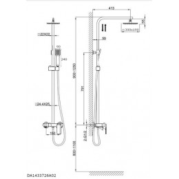 Душевая система DK Berlin.Steinbeis (DA1433726A02)