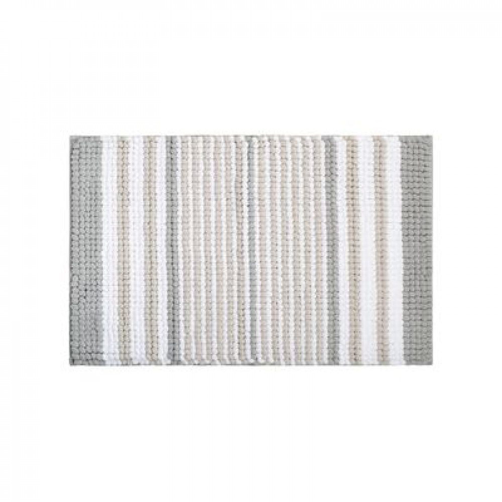 Коврик для ванной комнаты, 50x80, шенилл, серый, IDDIS (BC06P58i12)