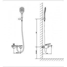 смесители для ванны и душа Timo Helmi (4014/00-16Y chrome white)