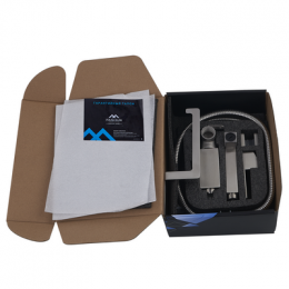 Смеситель встраиваемый FASHUN с полочкой, гигиенической лейкой и держателем туалетной бумаги, сатин (A57704)