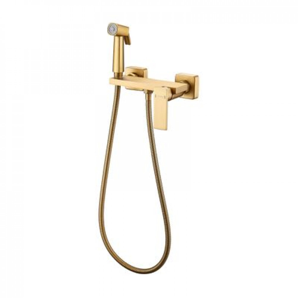 Гигиенический душ со смесителем Haiba матовое золото (HB5517-5)