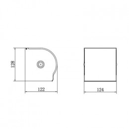 Бумагодержатель FASHUN, черный (A7501-7)
