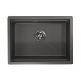 Кухонная мойка GRANULA (6045U, ГРАФИТ МАТОВЫЙ)