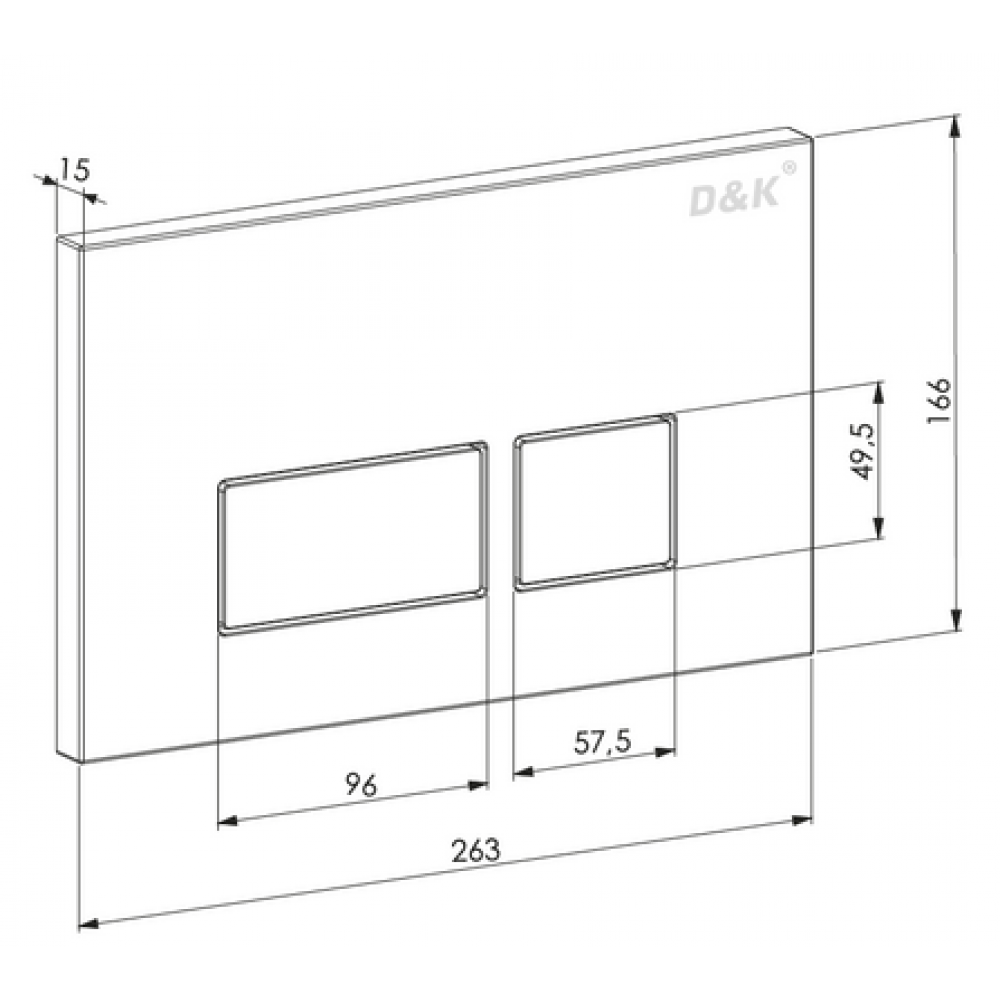 Клавиша смыва DK Berlin (DB1439025)