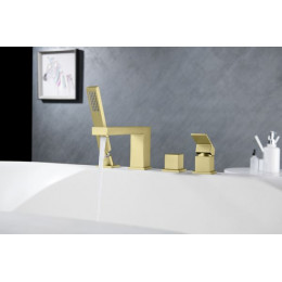 Смеситель для ванны с душем, врезной Timo Selene 2130/17Y золото матовое