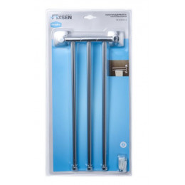 Полотенцедержатель FIXSEN Kvadro рога 3-ой (FX-61302A-3)