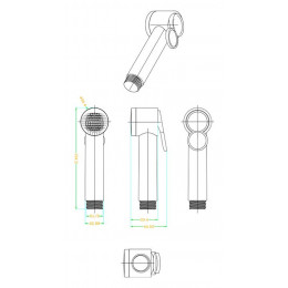 Комплект для биде Lemark с гигиеническим душем (LM8090С)