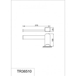 Полотенцедержатель RUSH Thira (TR36510)