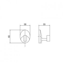 Крючок FASHUN хром (A1605-1)