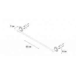 Полотенцедержатель FIXSEN Antik трубчатый FIXSEN Antik (FX-61101)