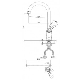 Смеситель для кухни DK Venice Baciano (DA1032441)