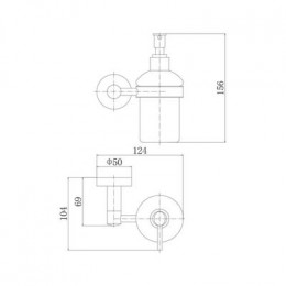 Диспенсер FASHUN, сатин (A51527)