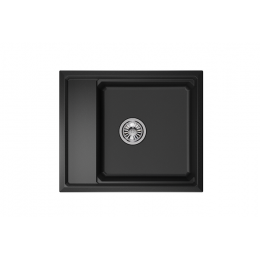 Кухонная мойка GRANULA Kitchen Space (6004, ЧЁРНЫЙ)