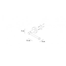 Держатель запасного рулона черный Fixsen Comfort  Black (FX-86010A)