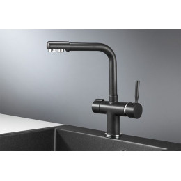 Смеситель для кухни GRANULA (2088, ЧЁРНЫЙ)
