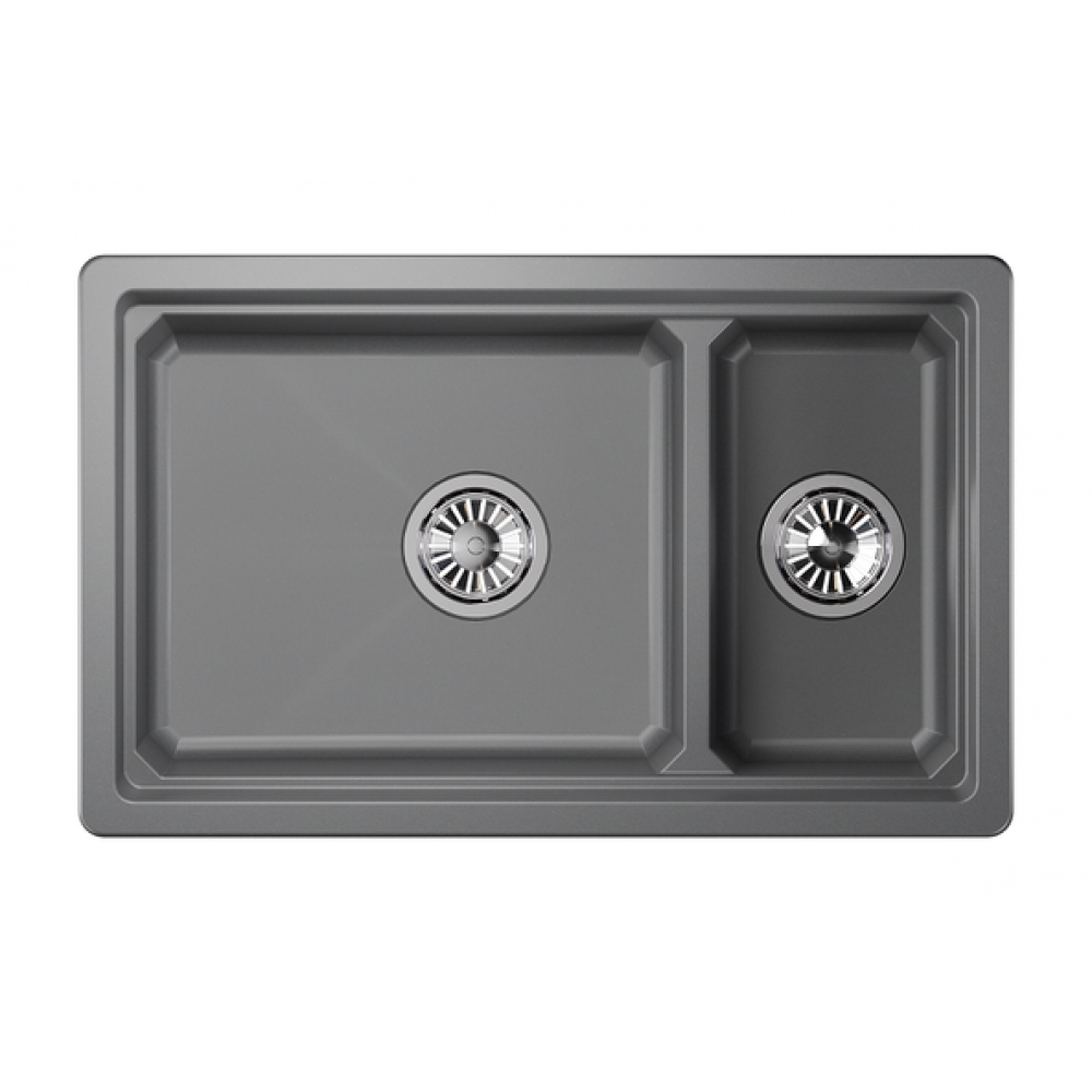 Кухонная мойка GRANULA Kitchen Space (7304U, АЛЮМИНИУМ)