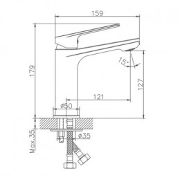 Смеситель для раковины Haiba (HB10533-3)