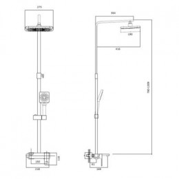 Душевая система Haiba (HB24615-7)