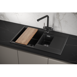 Кухонная мойка GRANULA ESTETICA (7808, ШВАРЦ)