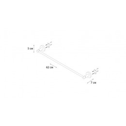 Полотенцедержатель трубчатый золото-сатин Fixsen Comfort Gold (FX-87001)