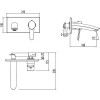 Смеситель Lemark Atlantiss для раковины, встраиваемый (LM3226C)