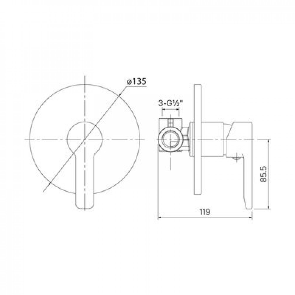 Смеситель для душа IDDIS Sena (SENSB00i66)
